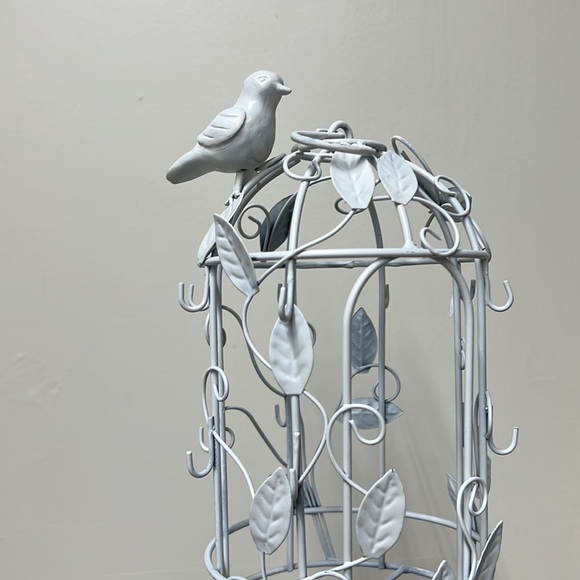 White Bird cage jewelry Organizer - Picture 13 of 14